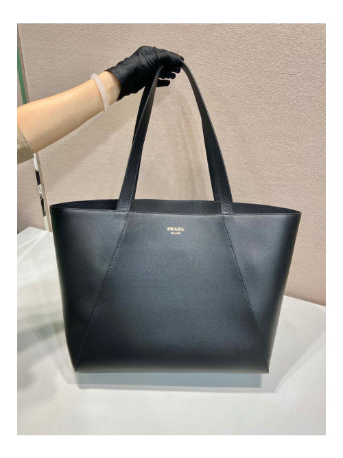 프라다 가죽 라지 토트백
