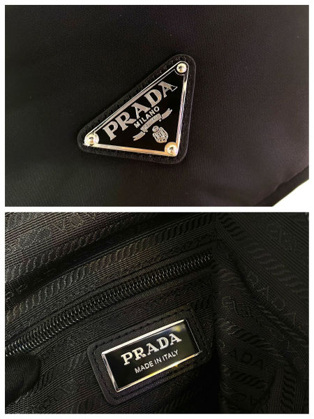 프라다 로고 리나일론 슬링백