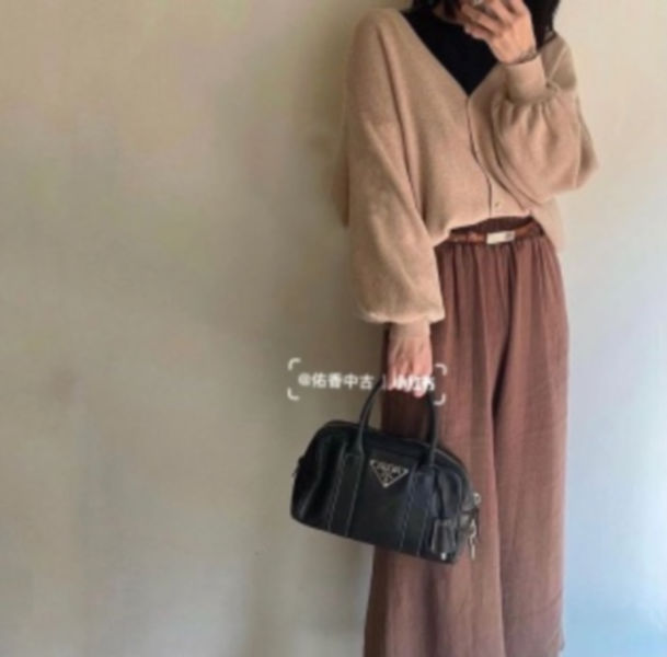 프라다 나일론 보스턴 토트백