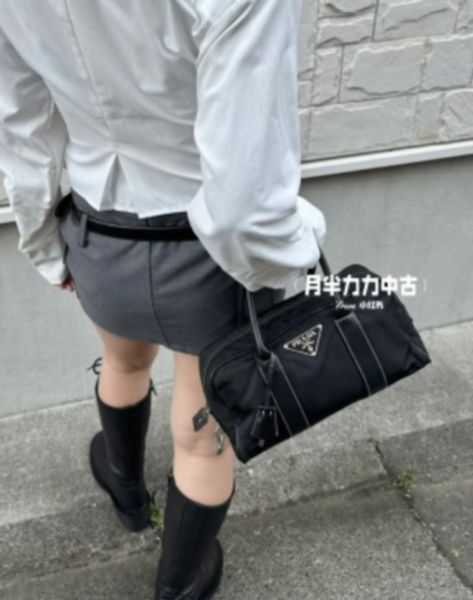 프라다 나일론 보스턴 토트백