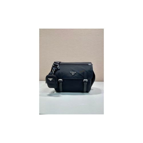 프라다 리나일론 및 사피아노 가죽 숄더백(3color)