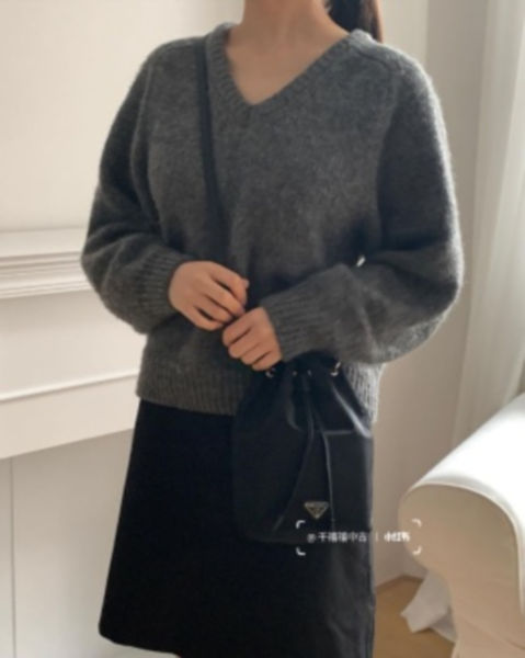 프라다 듀엣 리나일론 버킷 백