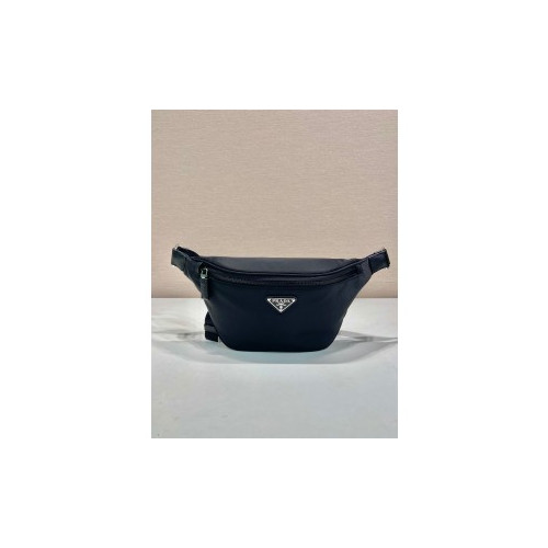 프라다 리나일론 사피아노 가죽 벨트백