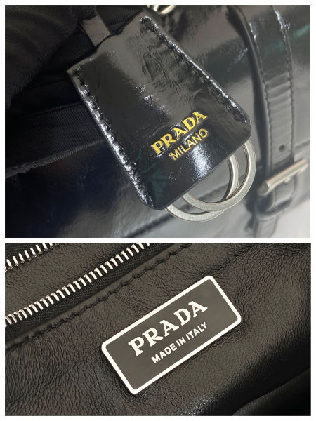 프라다 글로시 피니시 레더 스몰 토트백(4color)