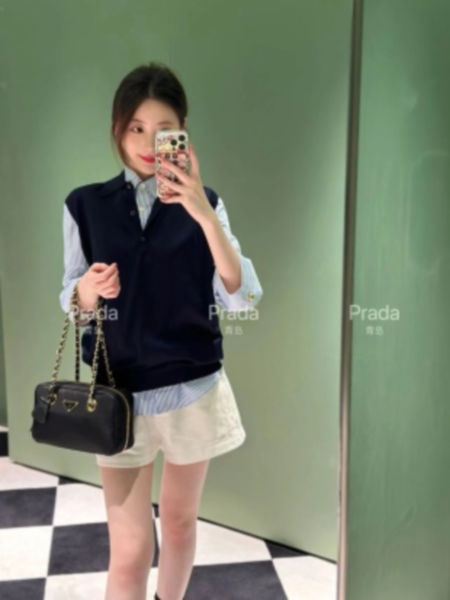프라다 빈티지 체인 숄더 스몰 토트백