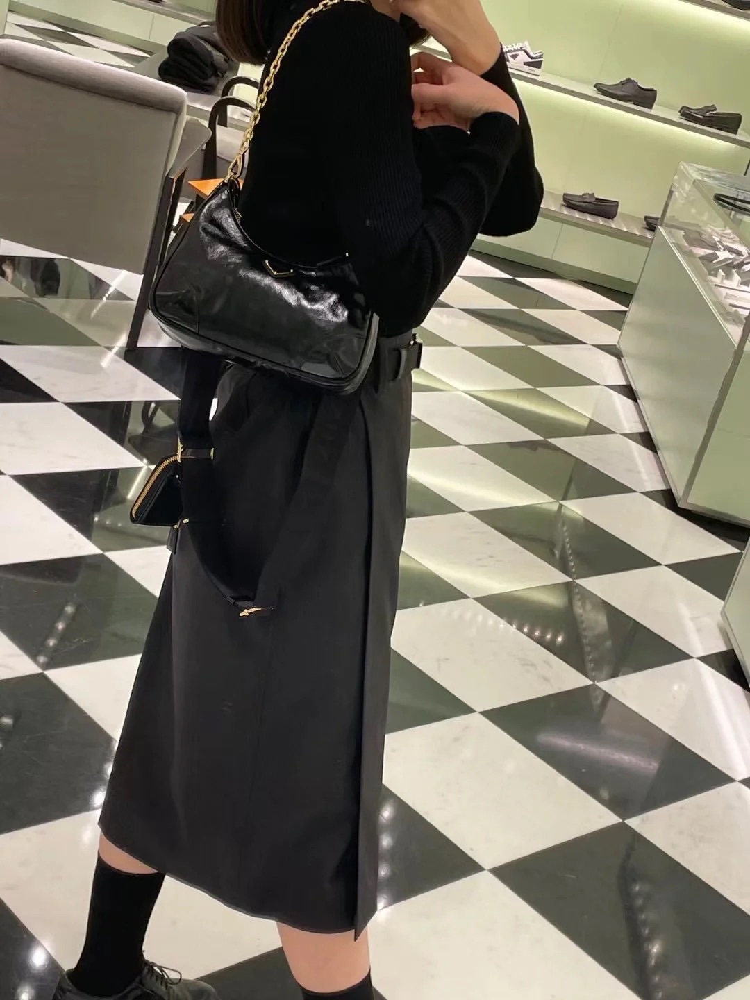 프라다 카프스킨 테수토 호보백