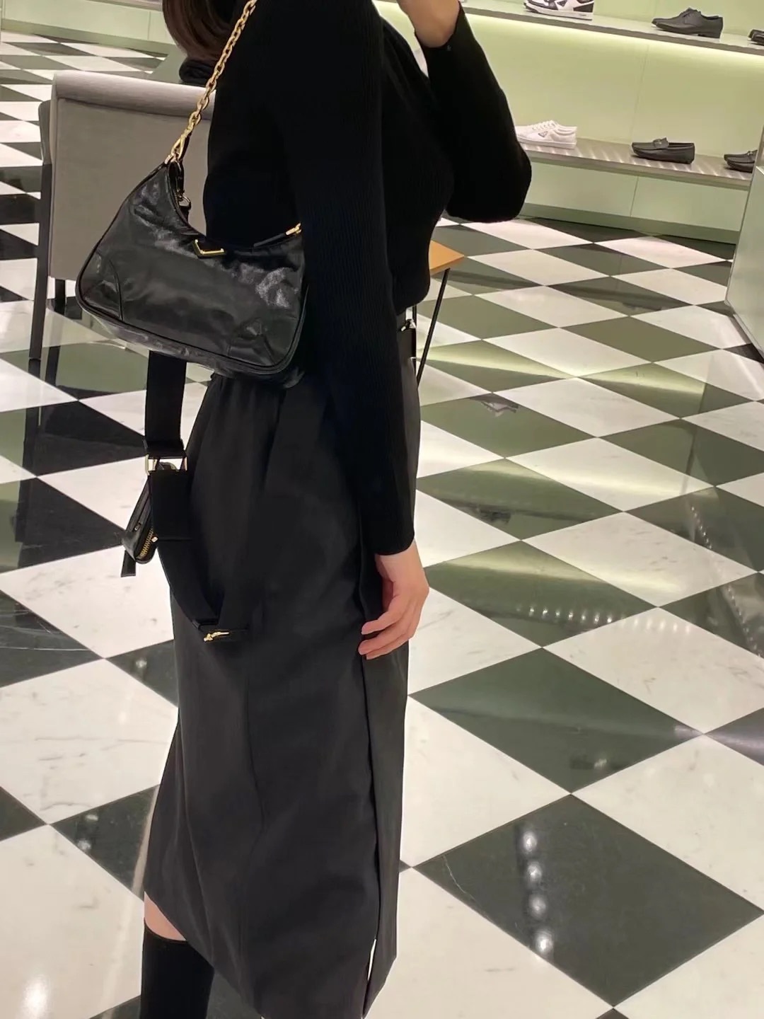 프라다 카프스킨 테수토 호보백