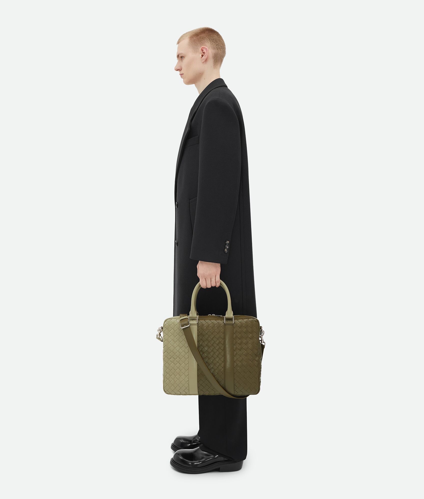 보테가 라지 인트레치아토 브리프케이스