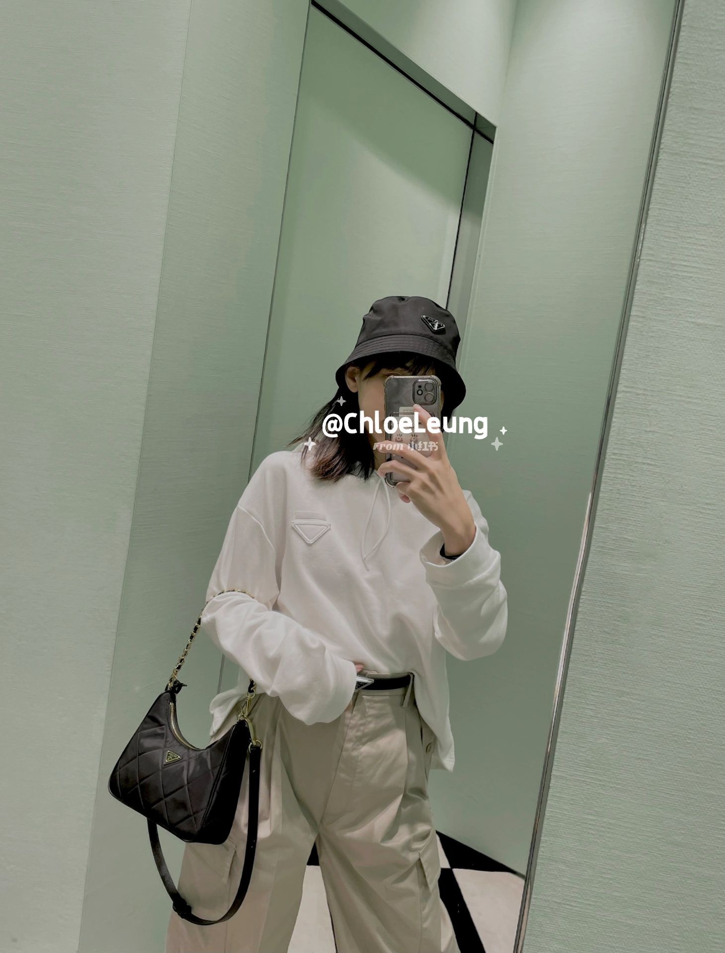 프라다 리나일론 미니백