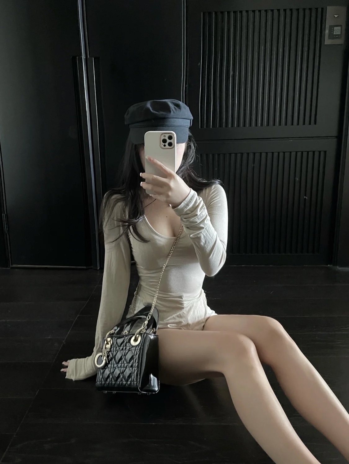 D. 레이디 디올 까나쥬 미니백
