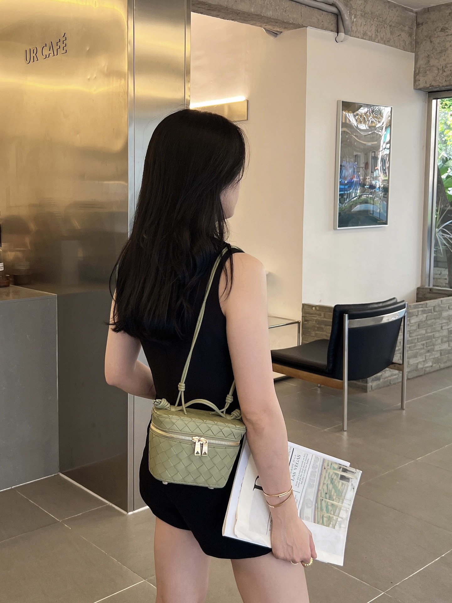 보테가 인트레치아토 나파 숄더백