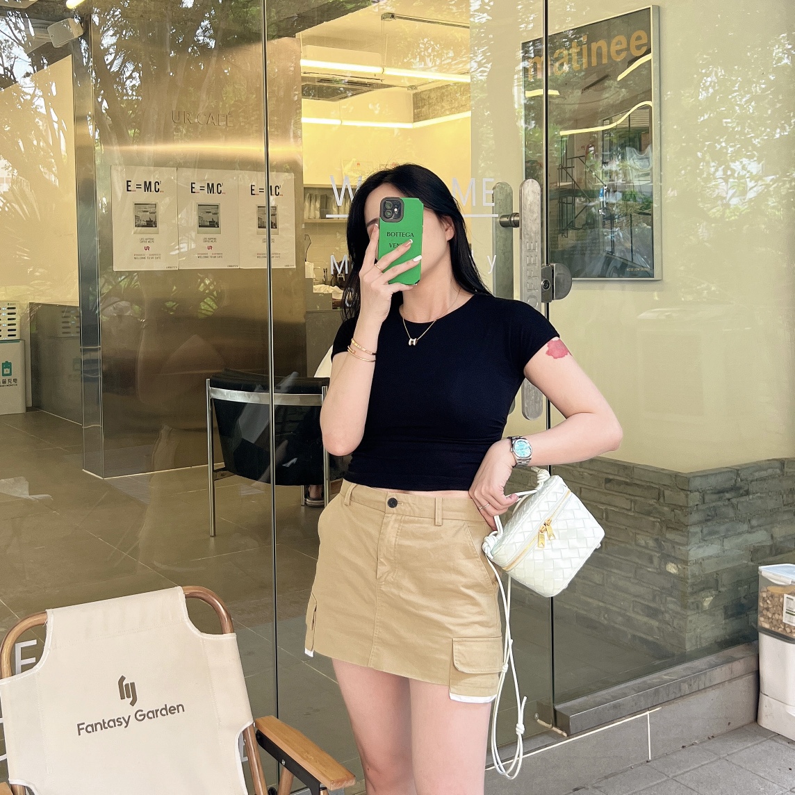 보테가 인트레치아토 나파 숄더백