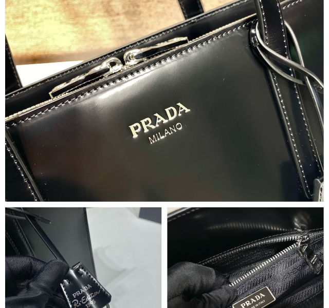 PRDA. 리에디션 브러쉬드 레더 토트백
