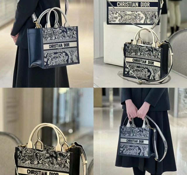 D. 리버스 주이 패턴 북 토트백(2size)