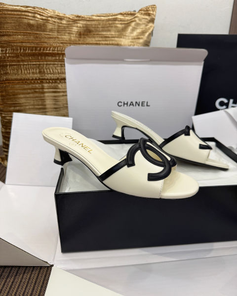 샤넬 뉴 키튼 힐 더블C 샌들 4cm(4color)