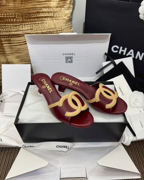 샤넬 뉴 키튼 힐 더블C 샌들 4cm(4color)