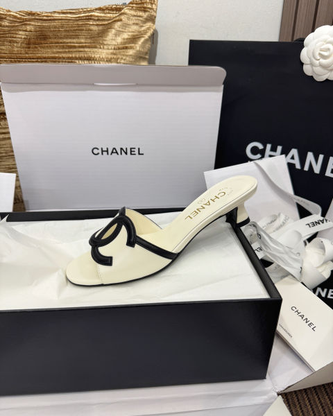 샤넬 뉴 키튼 힐 더블C 샌들 4cm(4color)