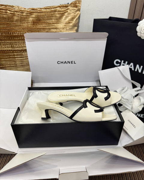 샤넬 뉴 키튼 힐 더블C 샌들 4cm(4color)