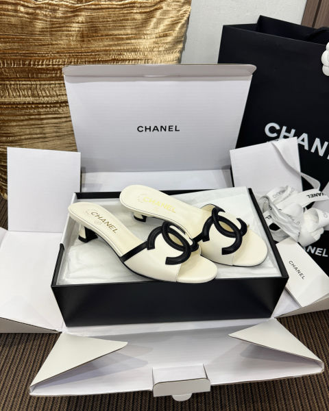 샤넬 뉴 키튼 힐 더블C 샌들 4cm(4color)