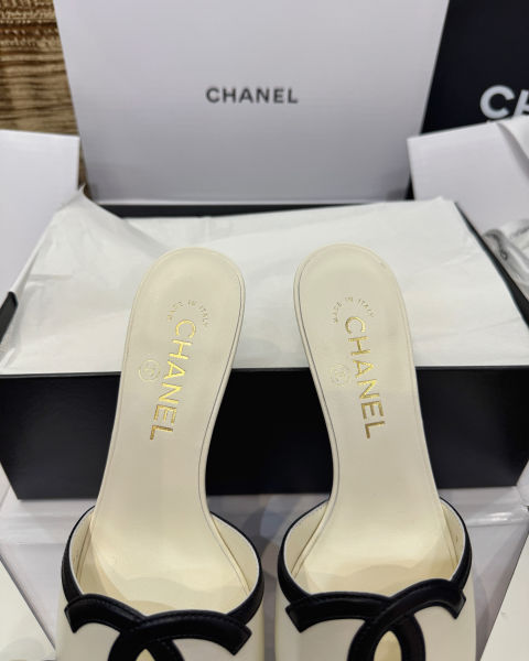 샤넬 뉴 키튼 힐 더블C 샌들 4cm(4color)