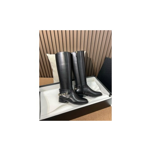샤넬 체인 롱 부츠