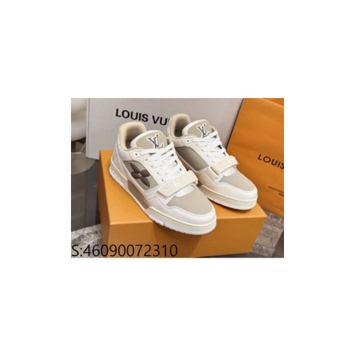 [152] L. LV 점보 프라워 트레이너 배색 스니커즈 베이지