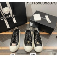 ㅅ*넬 CC로고 에나멜 스니커즈 블랙 3.5cm