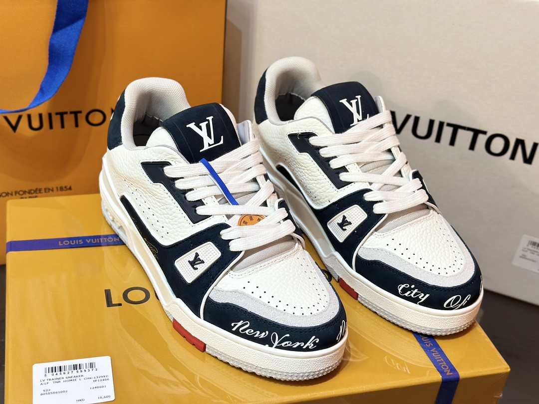 [152] L. 커플 LV NEW YORK 트레이너 스니커즈 블랙