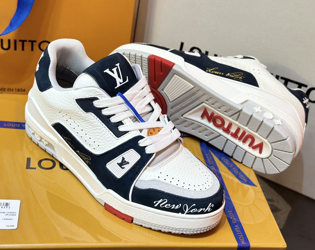 [152] L. 커플 LV NEW YORK 트레이너 스니커즈 블랙