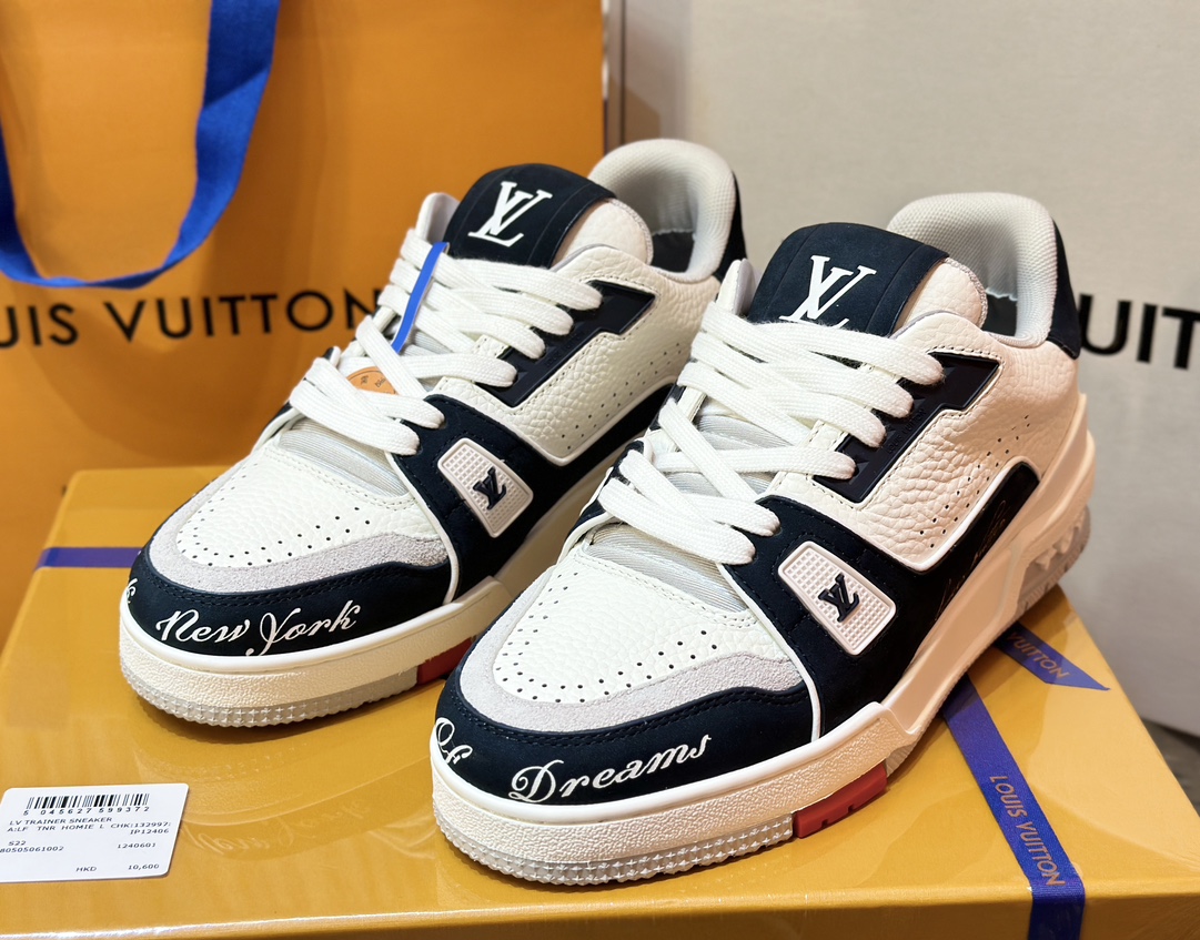 [152] L. 커플 LV NEW YORK 트레이너 스니커즈 블랙