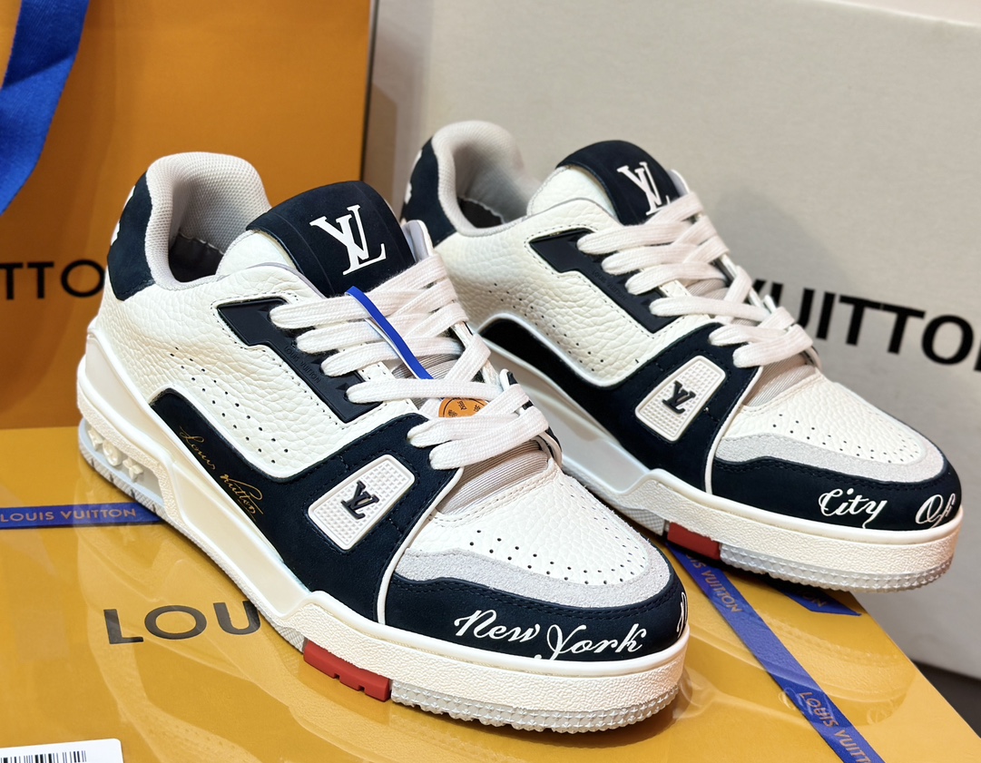 [152] L. 커플 LV NEW YORK 트레이너 스니커즈 블랙