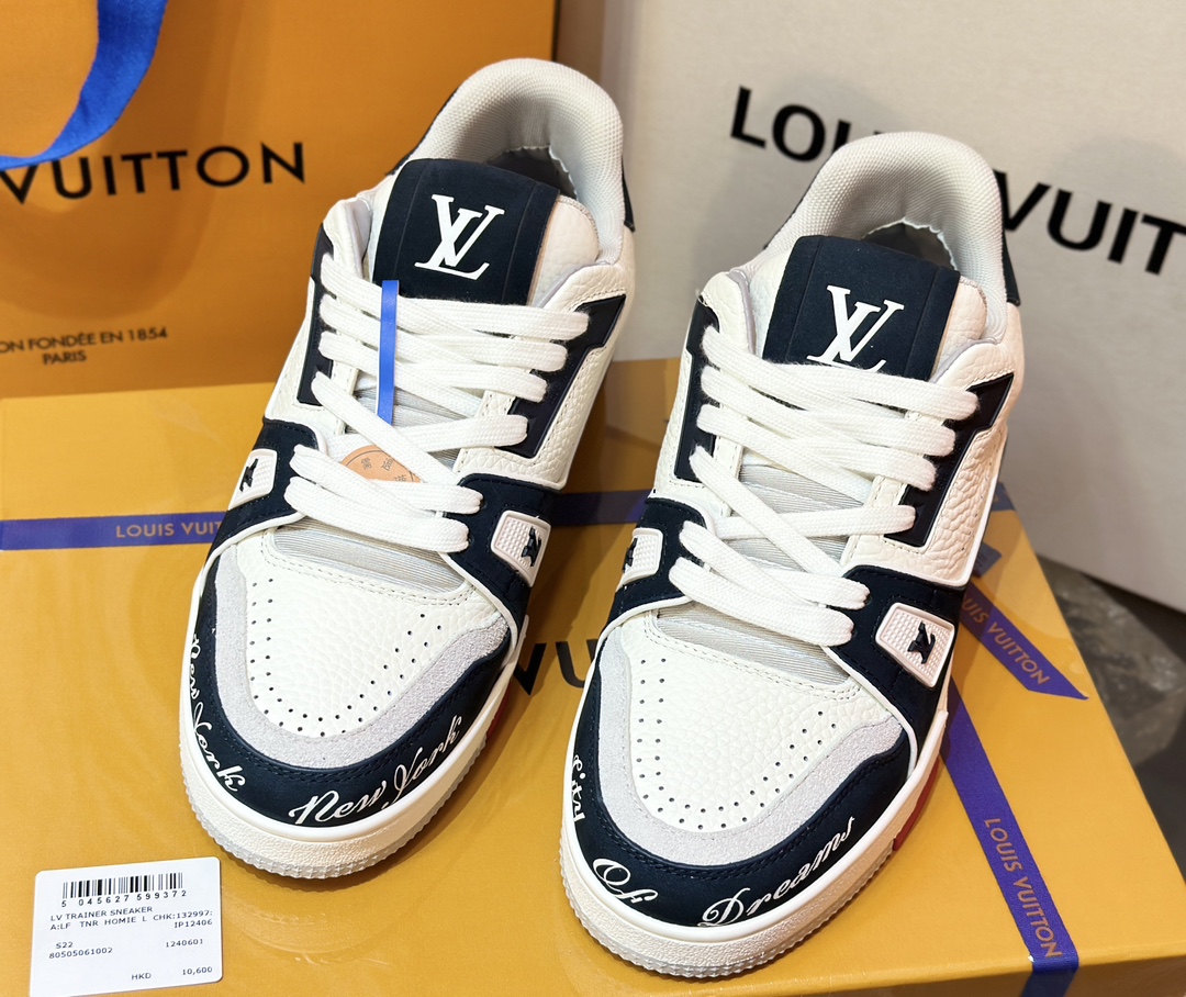 [152] L. 커플 LV NEW YORK 트레이너 스니커즈 블랙