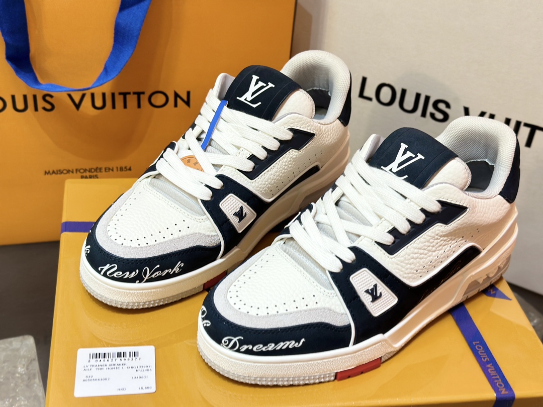 [152] L. 커플 LV NEW YORK 트레이너 스니커즈 블랙