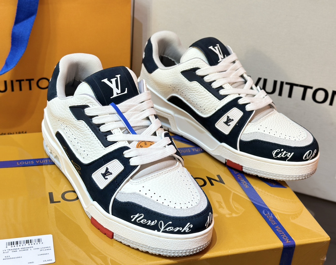[152] L. 커플 LV NEW YORK 트레이너 스니커즈 블랙