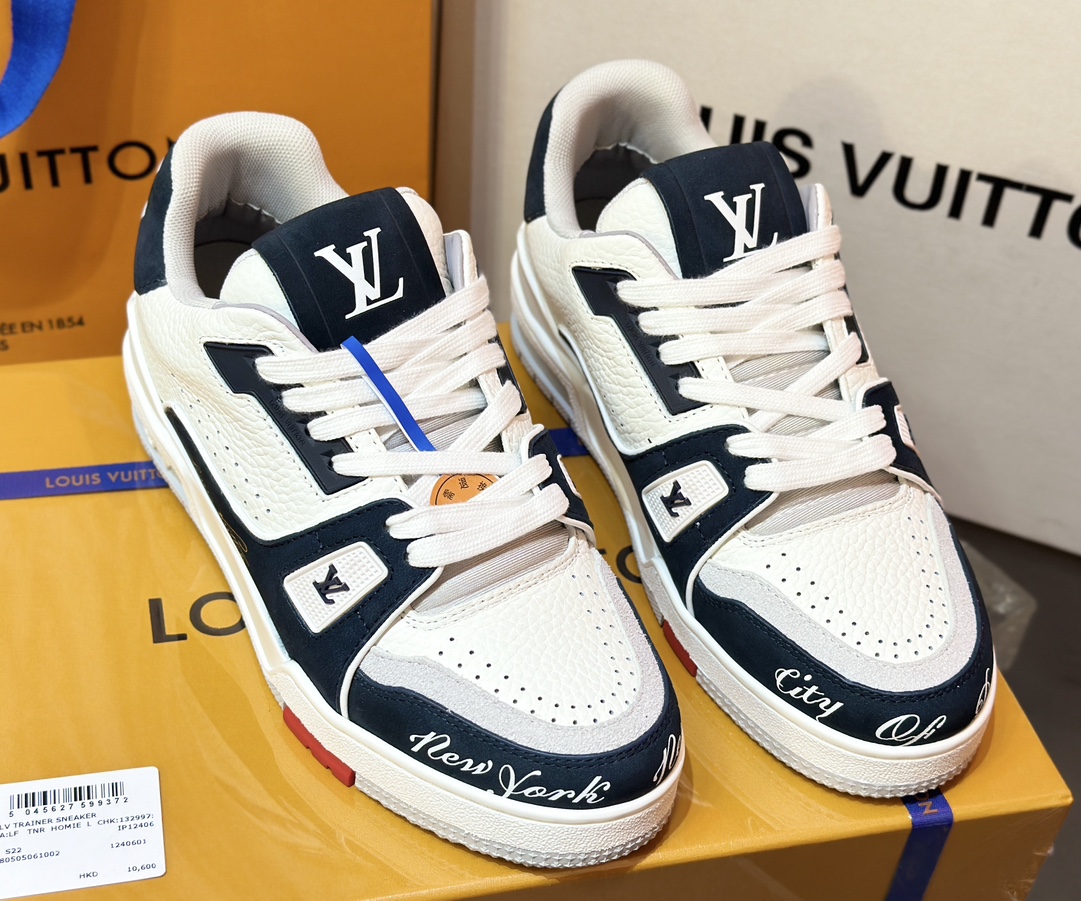 [152] L. 커플 LV NEW YORK 트레이너 스니커즈 블랙