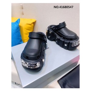 [AN3] 발렌시아가 크록스 나사장식 샌들 블랙 11cm