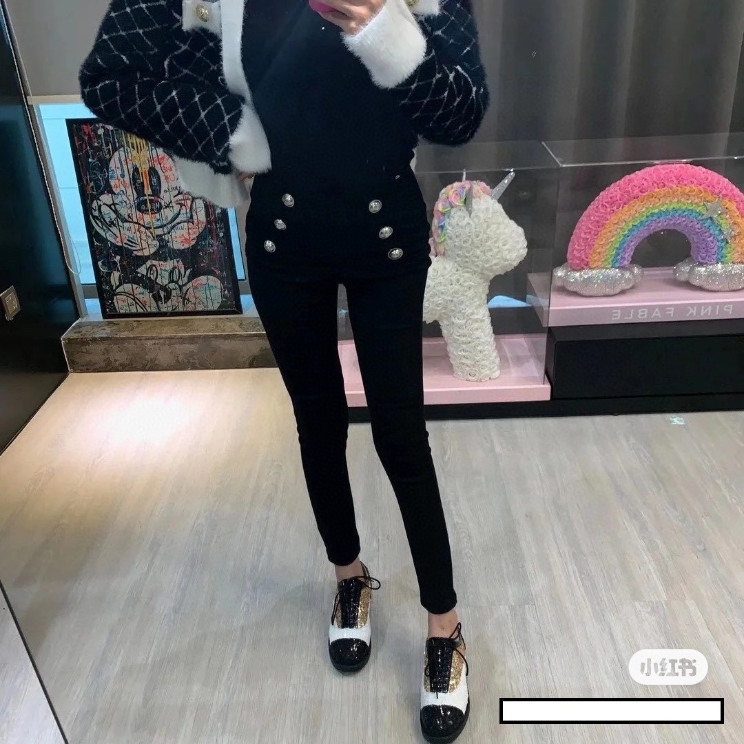C. 레이스업 배색 시퀸 옥스퍼드 슈즈 더비 슈즈