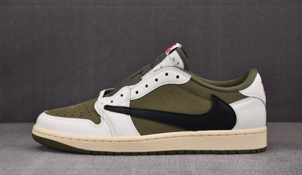 N. AJ1 스캇로우 리버스 올리브