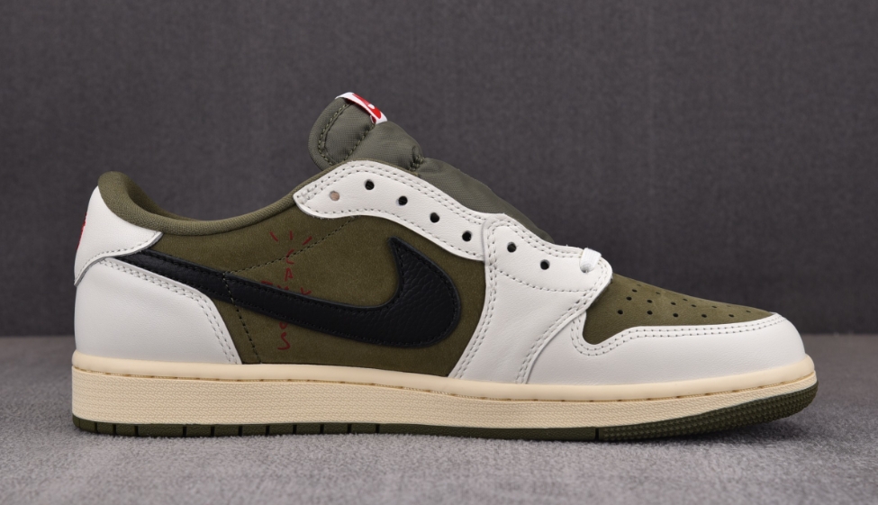 N. AJ1 스캇로우 리버스 올리브